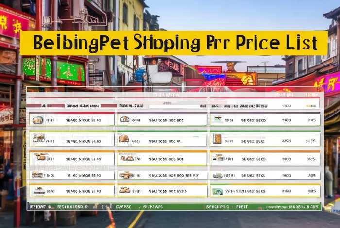 北京宠物托运价格表（北京宠物托运价格表查询）