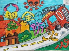 关于安全知识有哪些画 安全内容画画图片