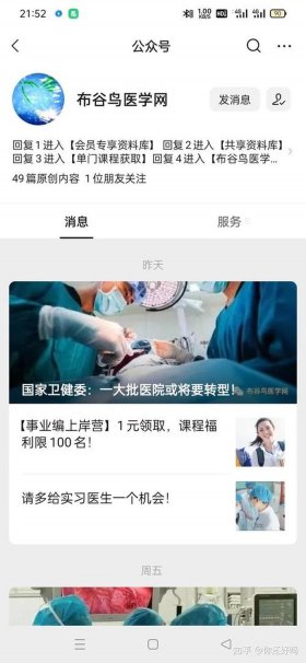 医学知识公众号推荐、医学知识网站