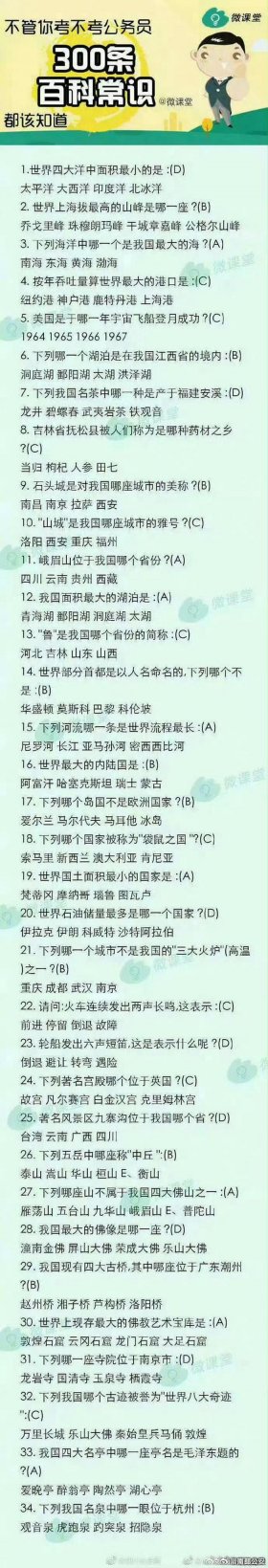 百科知识汇总生活常识大全，百科知识大全及答案