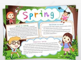 生活常识小知识春天 - 英语春天小报