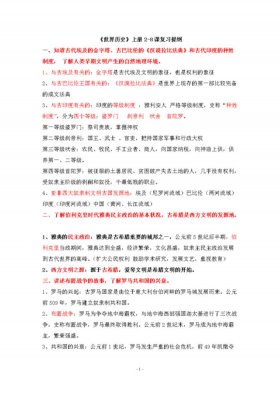 你认为的初中历史知识 初三历史知识点归纳