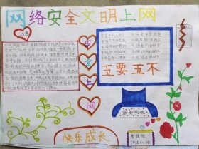 小学生安全小知识手抄报，网络安全防范知识