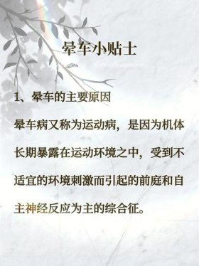 生活小妙招全部适合小朋友；晕车有什么小妙招