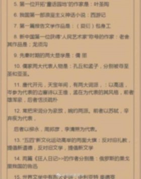 各种常识大全集锦，中国常识知识大全