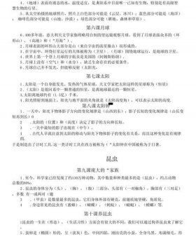 小学自然常识知识大全；初中知识点大全