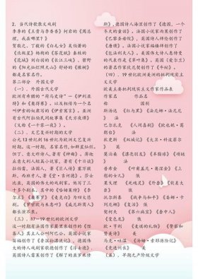 小学生必备文学常识 - 1-6年级文学常识