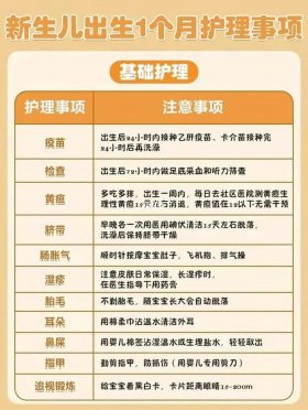 新生婴儿护理知识大全 新生儿护理的6个要点
