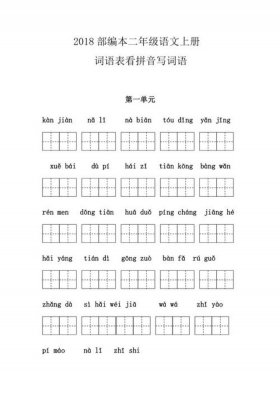 拼音词语讲解 看拼音写词语