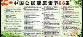 每日分享健康小常识图片，健康素养66条宣传栏图片