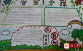 关于科学小常识的手抄报 - 有关安全的手抄报