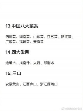 中国人必须知道的国家常识 - 中国人最了解什么东西