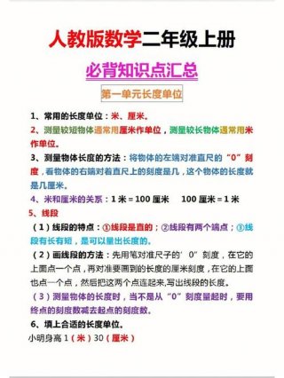 科技小知识简短内容二年级；二年级数学小知识