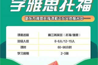 英语雅思培训班报名（雅思英语培训班收费）