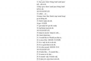 英语语法八种基本句型（英语语法八种基本句型缩写）