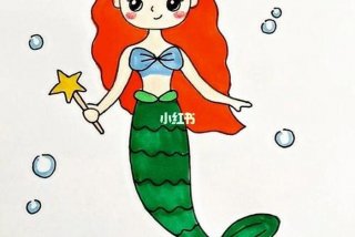 简笔画大全图片简单又好看；简笔画大全图片简单又好看 人鱼公主