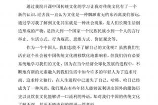 了解学习传统文化 了解传统文化心得体会