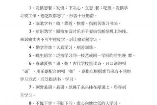 形容孩子学习很努力的成语 形容孩子们努力的词语