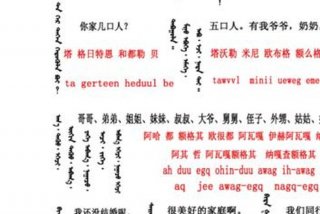 蒙语学习入门、蒙语读法