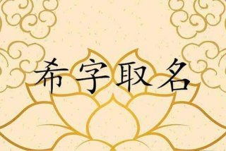 学希名字寓意 - 希这个名字寓意