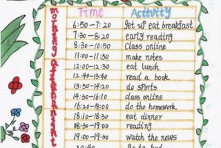 学英语的计划表模板 - 学英语的计划表图片三年级