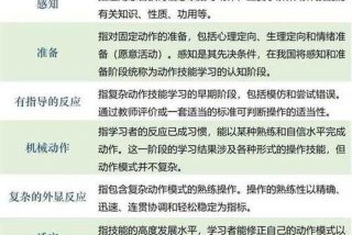 运动技能学习领域体现了，运动技能形成的理论有哪些
