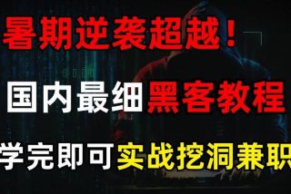 黑客技术自学教程（黑客技术自学教程书籍）