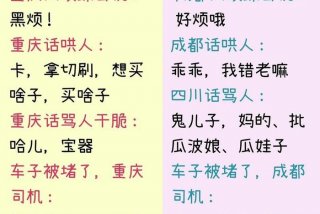 四川话日常方言大全 四川话日常方言大全带翻译