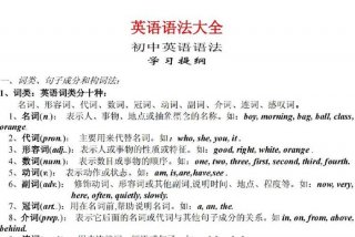 学习资料英语初中 初中英语知识点全面的资料书