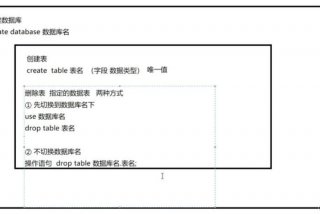 数据库mysql 数据库MySQL创建表