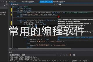 编程的软件包括哪些，编程的软件包括哪些类型