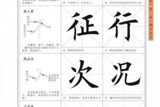 毛笔字学习的写法，毛笔字书写教程