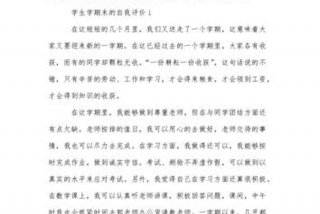 学期评语自我评价 - 学期评语自我评价400字高中