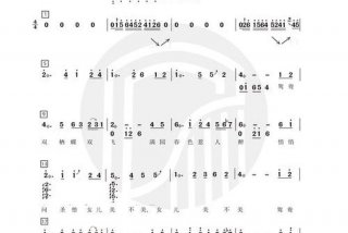 古筝教程初学入门曲谱；古筝教程初学入门曲谱简谱