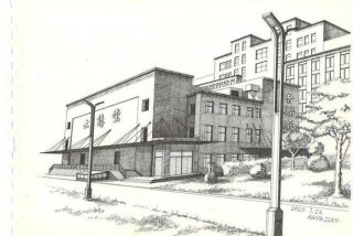 绘画学校素描图 - 学校素描画图片简单一点