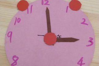 小学生钟表手工制作、小学生钟表手工制作打印图片