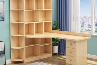 装饰学习桌 装修学生桌子书柜图片大全
