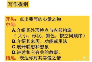 写作提纲图片（写作提纲图片我的心爱之物）