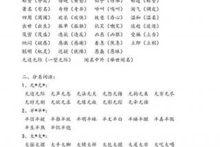 小学语文词语积累大全一览表 语文词语分类归纳