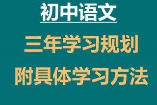 初中怎么学好语文 - 初中怎样学好语文
