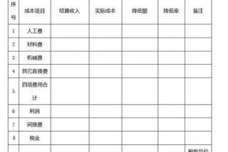 学习成本、项目成本分析报告