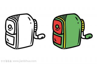 简笔画学习用品 学画简单用品