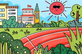 画学校简单又好看；画学校 简单漂亮