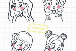 简笔画人物；简笔画人物少女