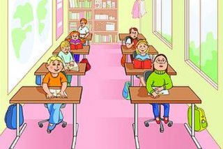 学校学习图片动漫、学校图片唯美手绘