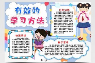 学习方法及技巧的手抄报
