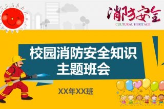 学消防知识 - 学消防知识 创平安校园主题班会