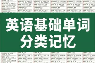 英语入门单词（基础英语入门单词）