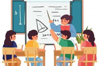 学校课堂图片；学校课堂卡通图片