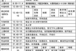 每日学习计划，学习计划